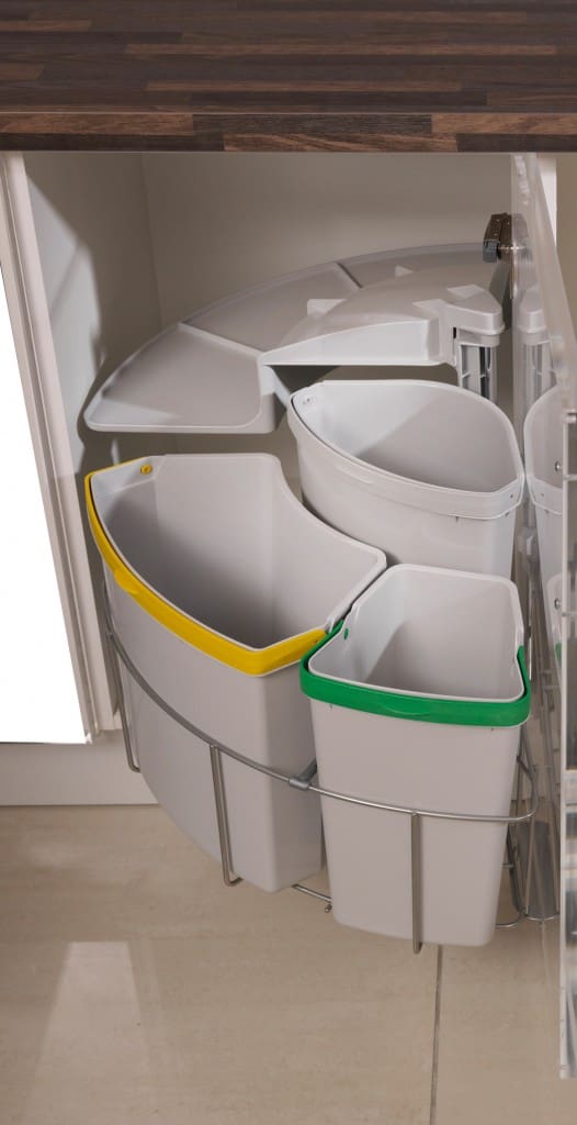 Chip Three Bin Waste Sorter 4homes